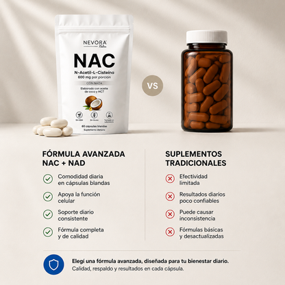 NAC + NAD COMPLEX | Energía Celular y Protección Antioxidante