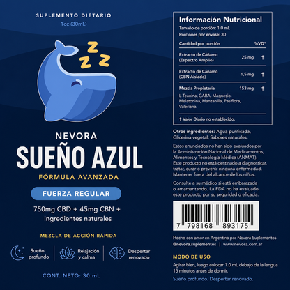 Sueño Azul | Sueño profundo y reparador