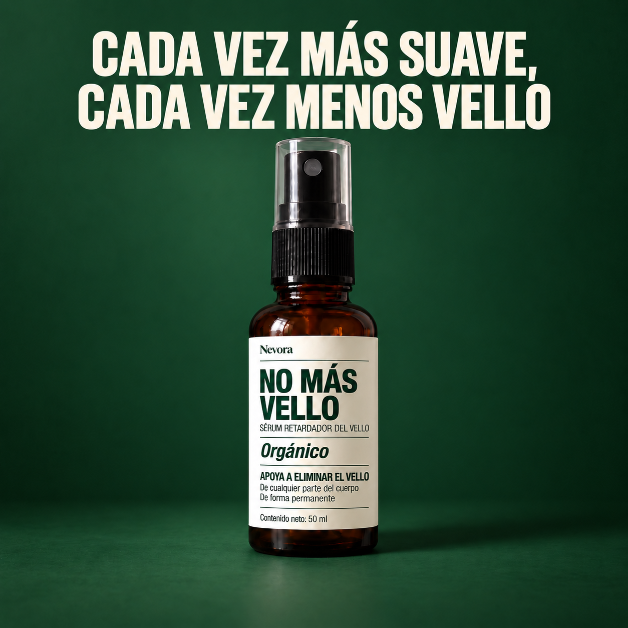 NO MÁS VELLO | Sérum orgánico que frena el crecimiento del vello