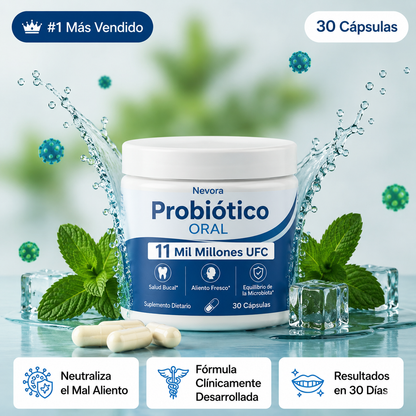 Probiótico Oral Nevora | Aliento fresco y salud bucal
